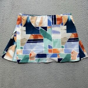 Lululemon‎ Peek Pleat High-Rise Tennis Skirt multi-colored geometric Women's 10